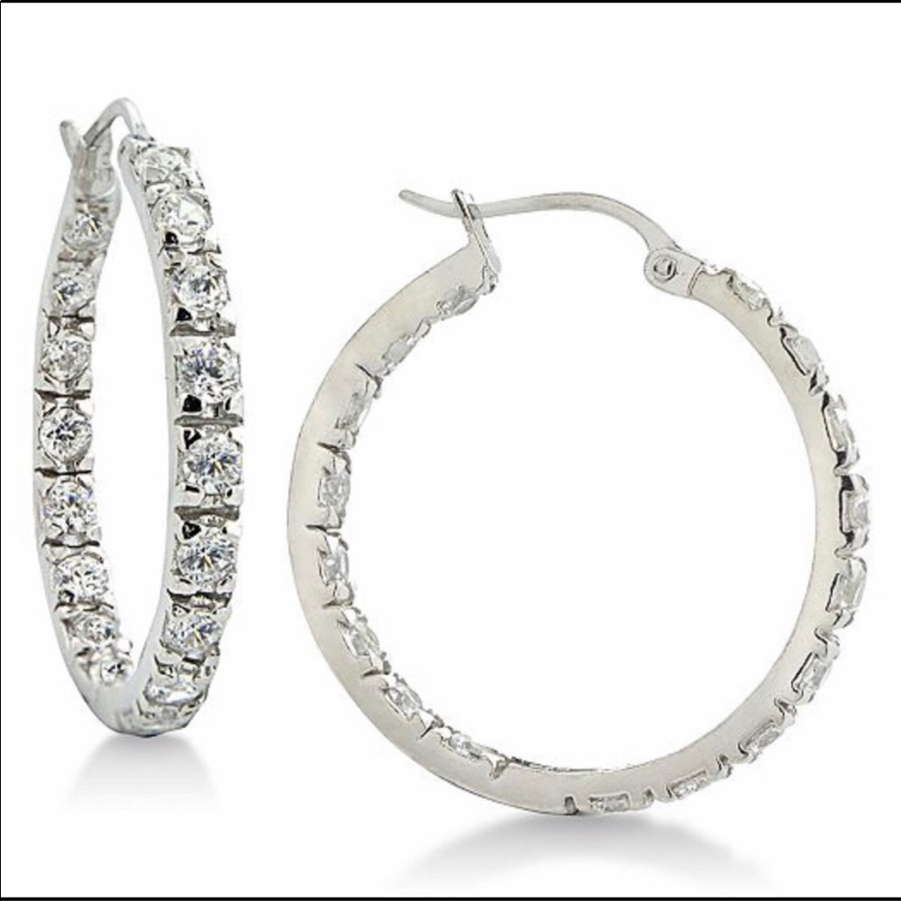 Giani Bernini Cubic Zirconia Hoop Earrings